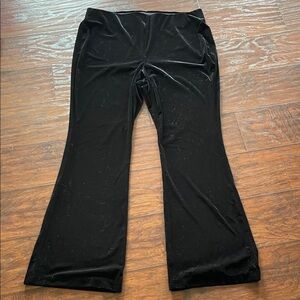 Old Navy Black Velvet Flare Pants